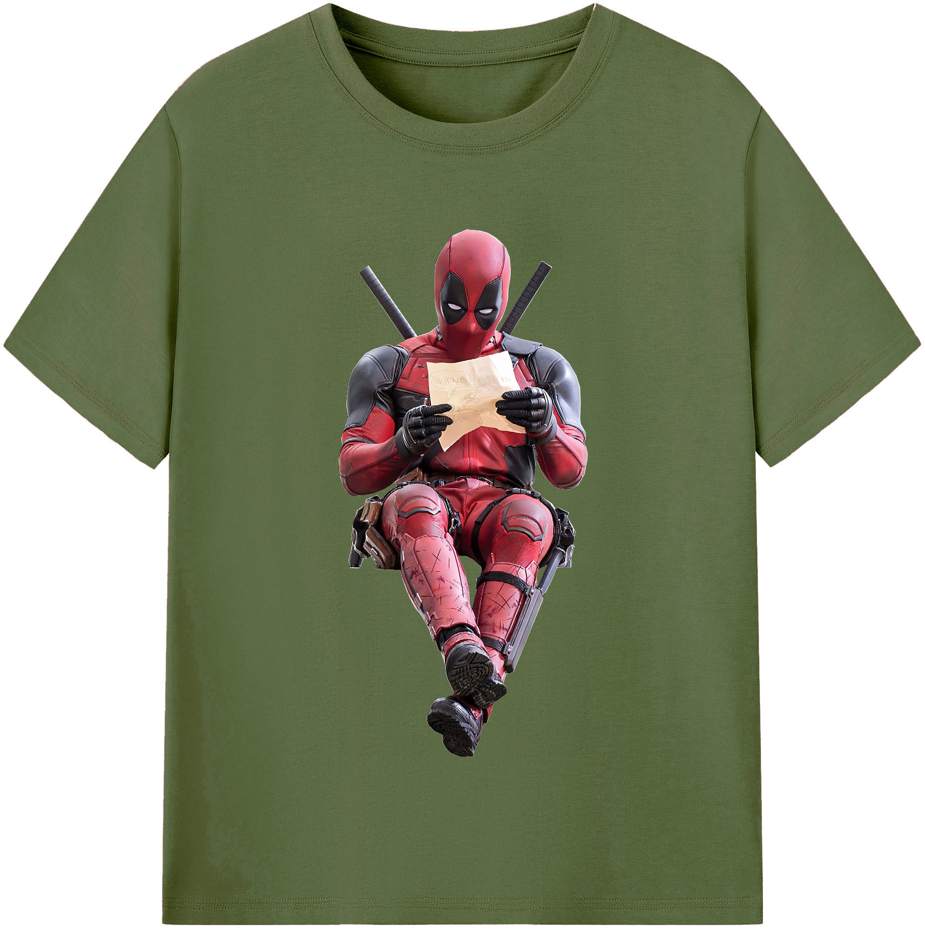 （画像用） Deadpool デッドプール 綿100％半袖Tシャツ（フロントプリント）